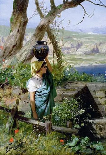 Henryk Siemiradzki By the spring oil painting image